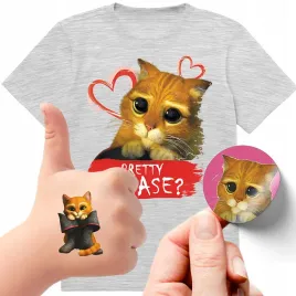zestaw-3w1-koszulka-dla-dzieci-tatuaze-naklejki-kot-w-butach-152-jakosc