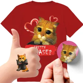 zestaw-3w1-koszulka-dla-dzieci-tatuaze-naklejki-kot-w-butach-164-jakosc