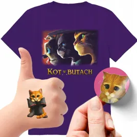 zestaw-3w1-koszulka-dla-dzieci-tatuaze-naklejki-kot-w-butach-140-jakosc