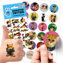 zestaw-naklejki-tatuaze-dla-dzieci-dzieciece-kot-w-butach-jakosc