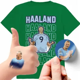 zestaw-3w1-koszulka-dla-dzieci-tatuaze-naklejki-erling-braut-haaland-152