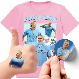 zestaw-3w1-koszulka-dla-dzieci-tatuaze-naklejki-erling-braut-haaland-140