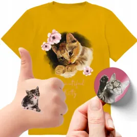 zestaw-3w1-koszulka-dla-dzieci-tatuaze-naklejki-koty-kotki-152-jakosc