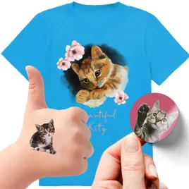 zestaw-3w1-koszulka-dla-dzieci-tatuaze-naklejki-koty-kotki-164-jakosc