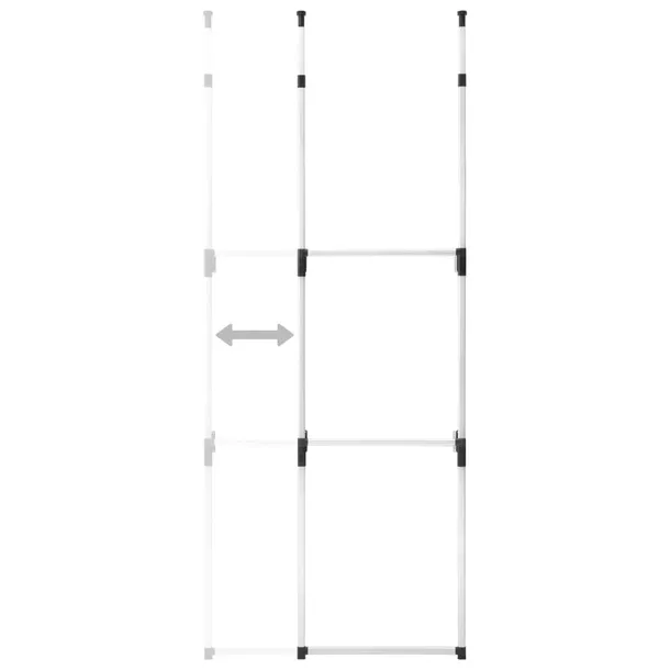 system-teleskopowych-drazkow-do-garderoby-aluminiowy-stan-nowy