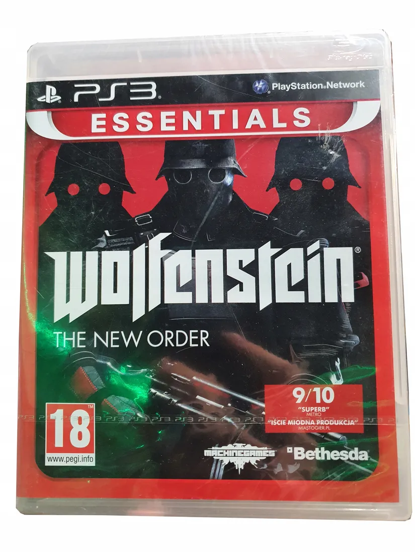 WOLFENSTEIN NEW ORDER PS3 PL OKŁADKA NOWA W FOLII