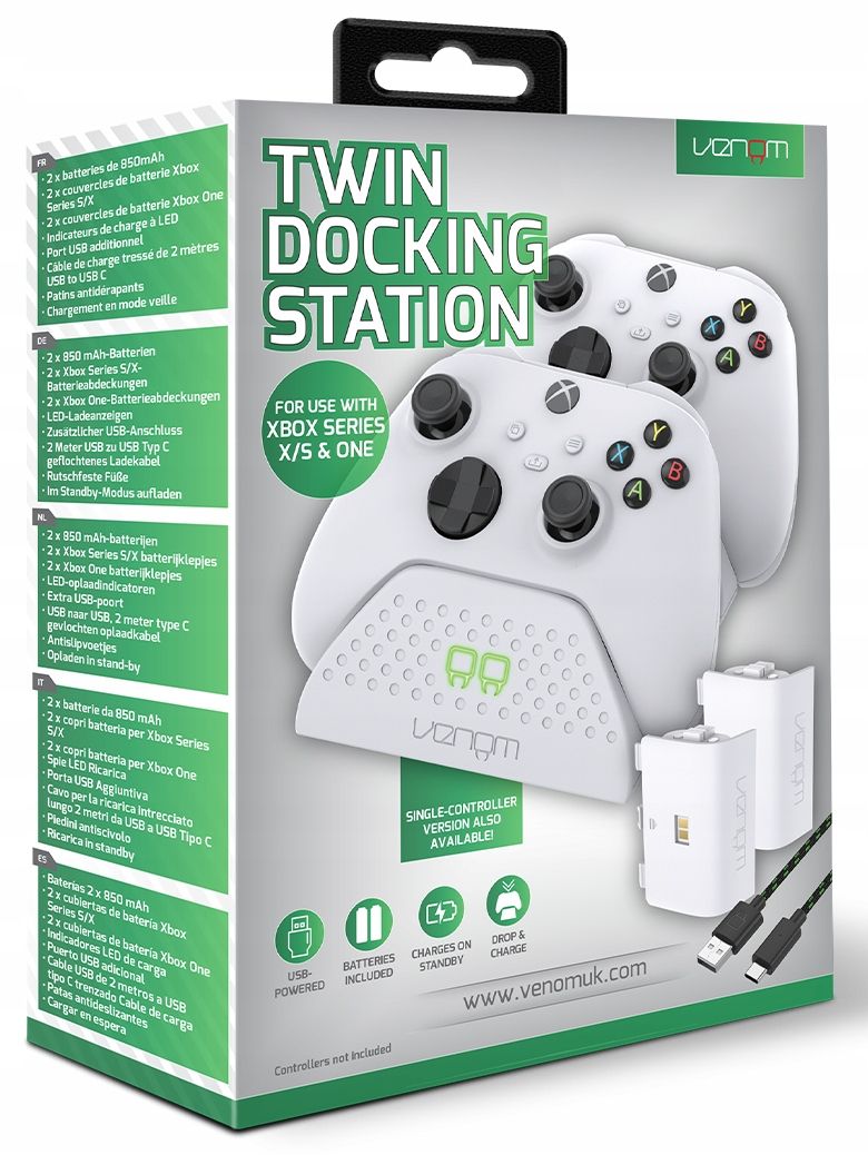 STACJA DOKUJĄCA AKUMULATORY DO XBOX SERIES S X ONE - ERLI.pl