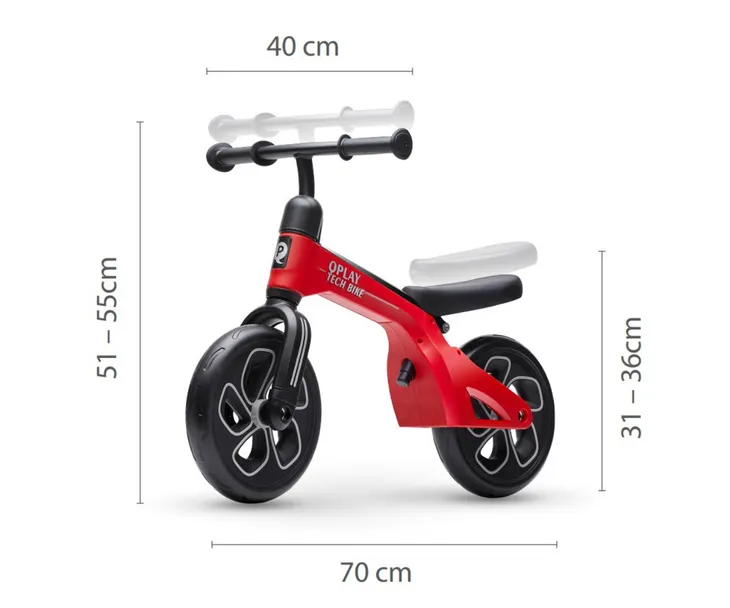 qplay-rowerek-biegowy-tech-red-stan-nowy
