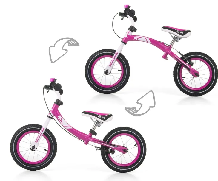 rowerek-biegowy-young-pink-stan-nowy