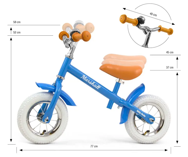 rowerek-biegowy-marshall-air-blue-stan-nowy