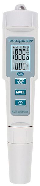 Фото - Фільтр для води Temp Miernik tester pH TDS EC  ATC 4w1 konduktometr 