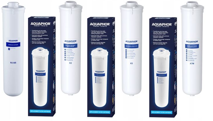 ﻿Zestaw 4 wkładów AQUAPHOR MORION K2 K5 K7M RO-50S