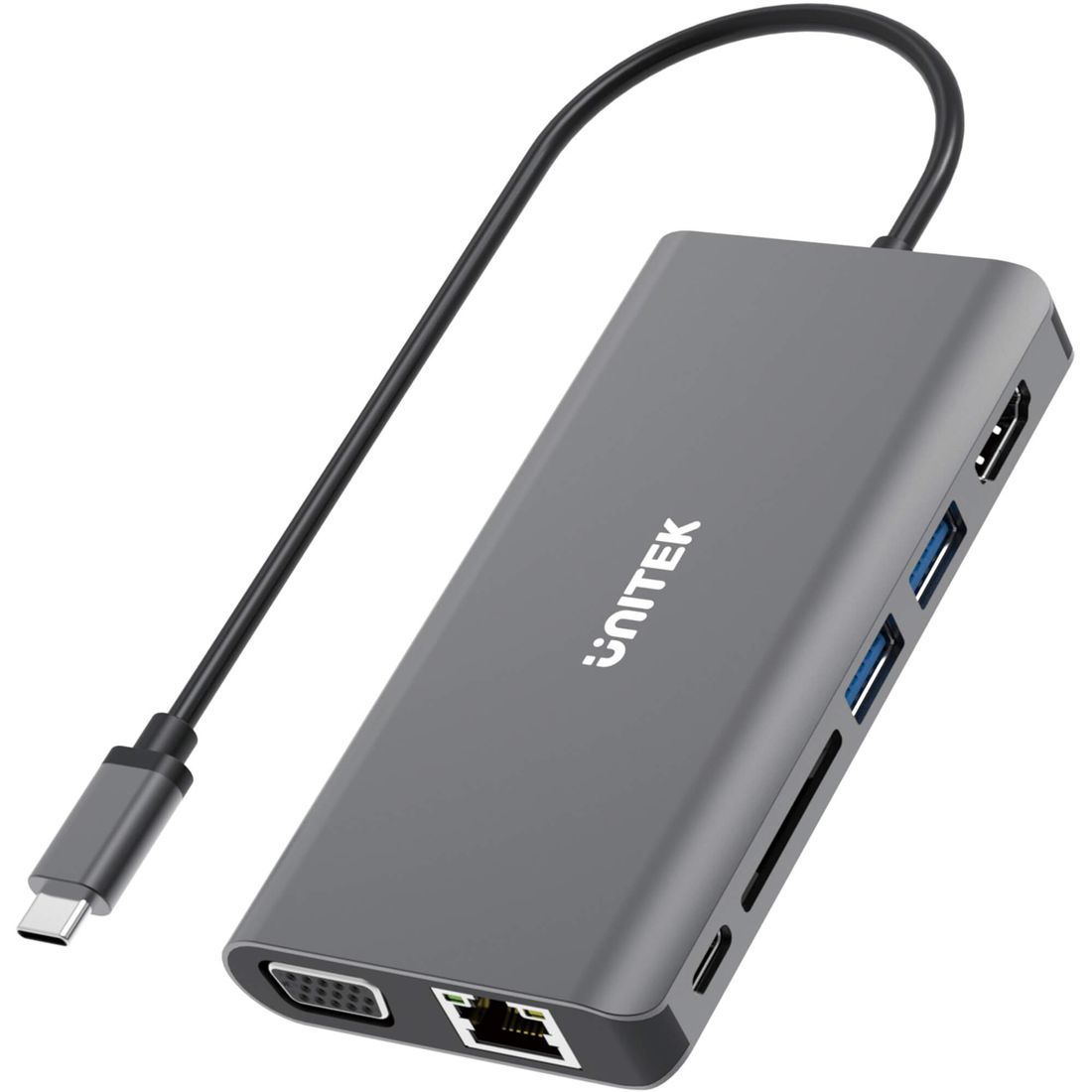 Unitek Hub Usb C W Hdmi K Lan Vga Pd W Erli Pl