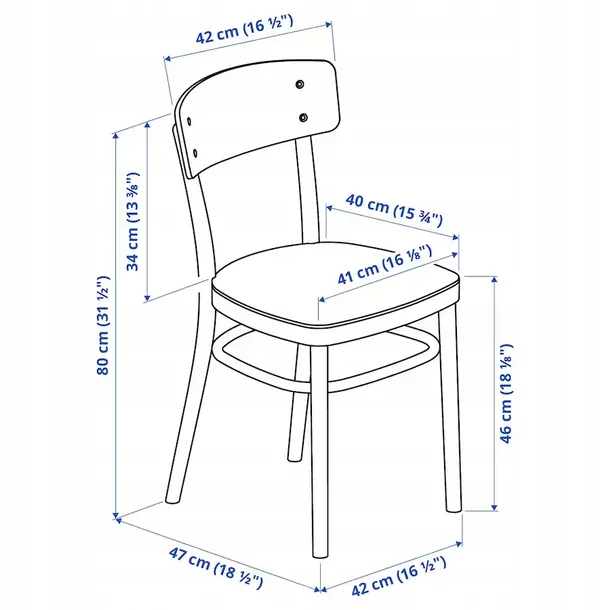 ikea-idolf-krzeslo-czarny-stan-nowy