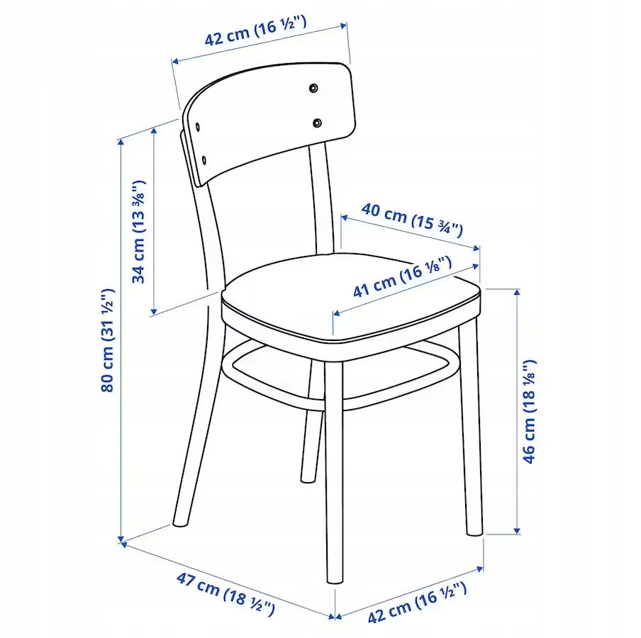 ikea-idolf-krzeslo-czarny-stan-nowy