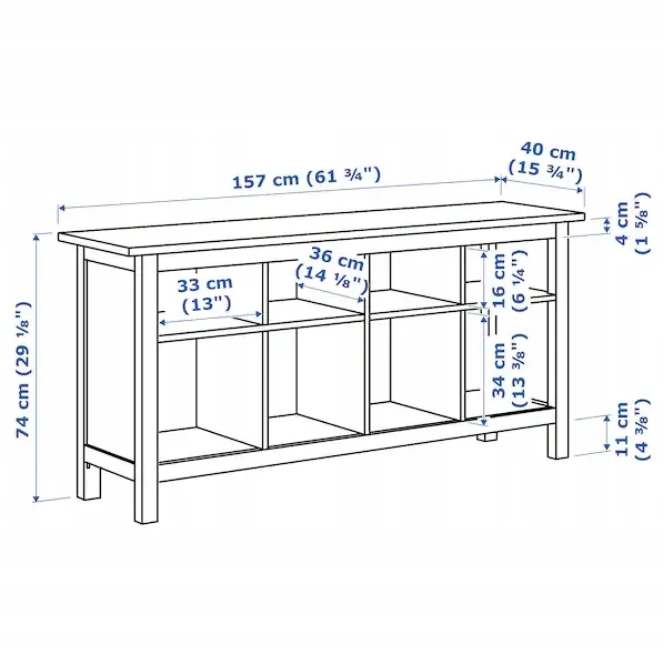 ikea-hemnes-lawa-biala-bejca-157x40-cm-stan-nowy