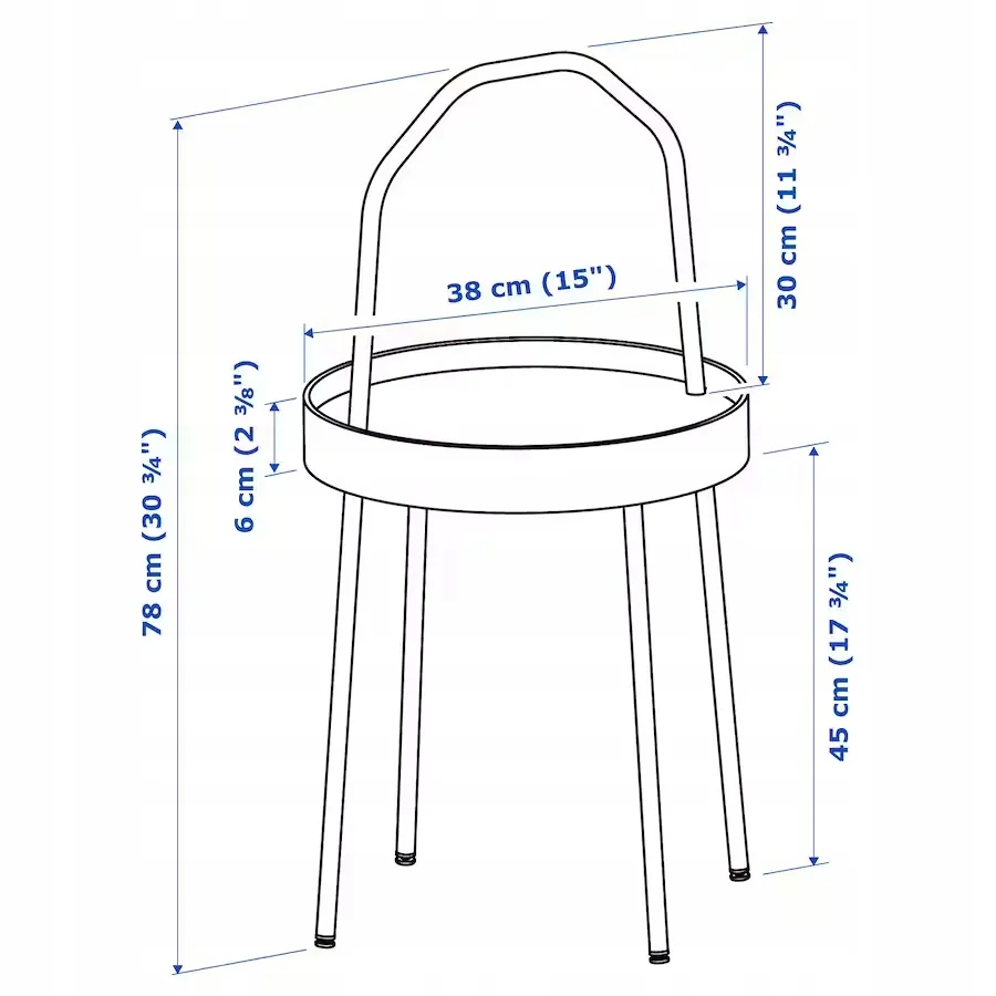ikea-burvik-stolik-czarny-38-cm-stan-nowy