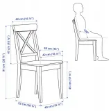 ikea-ingolf-krzeslo-szary-stan-nowy