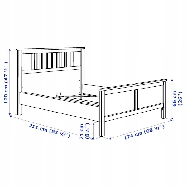 ikea-hemnes-lozko-podwojne-160x200-biala-bejca-kod-producenta-799-293-41
