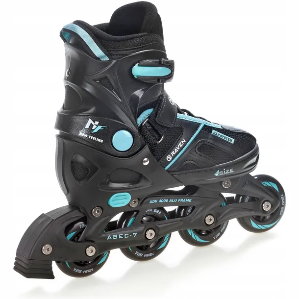 rolki-raven-pulse-black-cyan-37-40-twardosc-kol-82a
