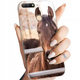 etui-do-huawei-y6-prime-2018-wzory-konie-kuce-guma