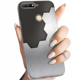 etui-do-huawei-y6-prime-2018-wzory-szare-metallic