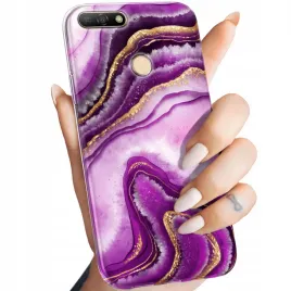 etui-do-huawei-y6-prime-2018-wzory-rozowy-marmur