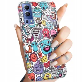 etui-do-vivo-y72-5g-wzory-doodle-zwierzeta-potwory