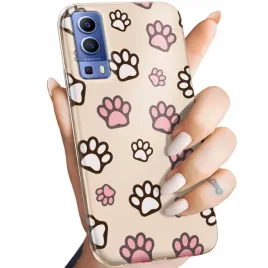 etui-do-vivo-y72-5g-wzory-lapki-slady-lapa-stopa