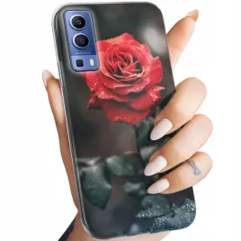 etui-do-vivo-y72-5g-wzory-roza-z-roza-rose-obudowa