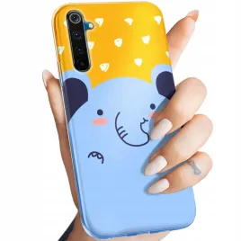 etui-do-realme-6-pro-wzory-slon-slonie-sloniki