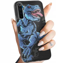 etui-do-realme-6-pro-wzory-dinozaury-obudowa-case