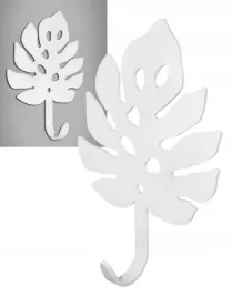wieszak-uchwyt-na-ubrania-klucze-lisc-monstera-bialy