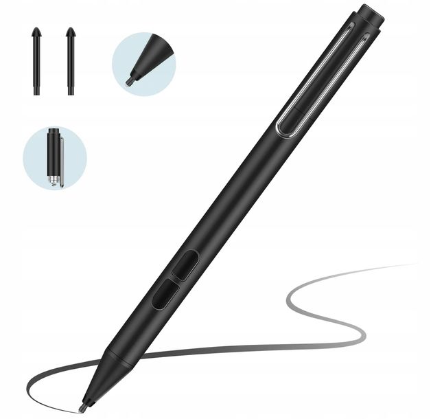 ﻿Pióro Rysik do Microsoft Surface Pen 4096 Czarny