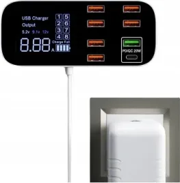 szybka-ladowarka-sieciowa-40w-8x-usb-pd-qc-3-0-led