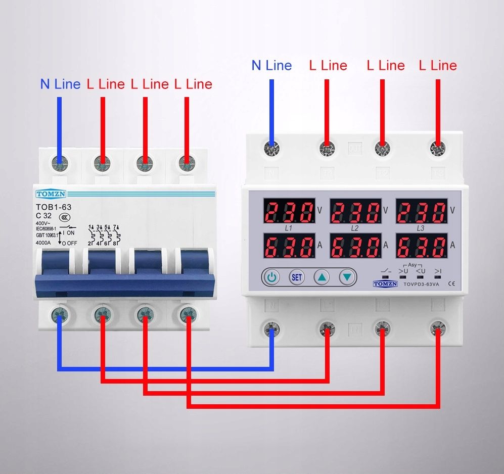 LICZNIK TRÓJFAZOWY PODLICZNIK ENERGII 3 FAZOWY - ERLI.pl