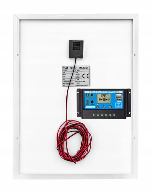 panel-solarny-bateria-sloneczna-20w-12v-regulator-stan-nowy-waga-z-opakowaniem-2-5-kg