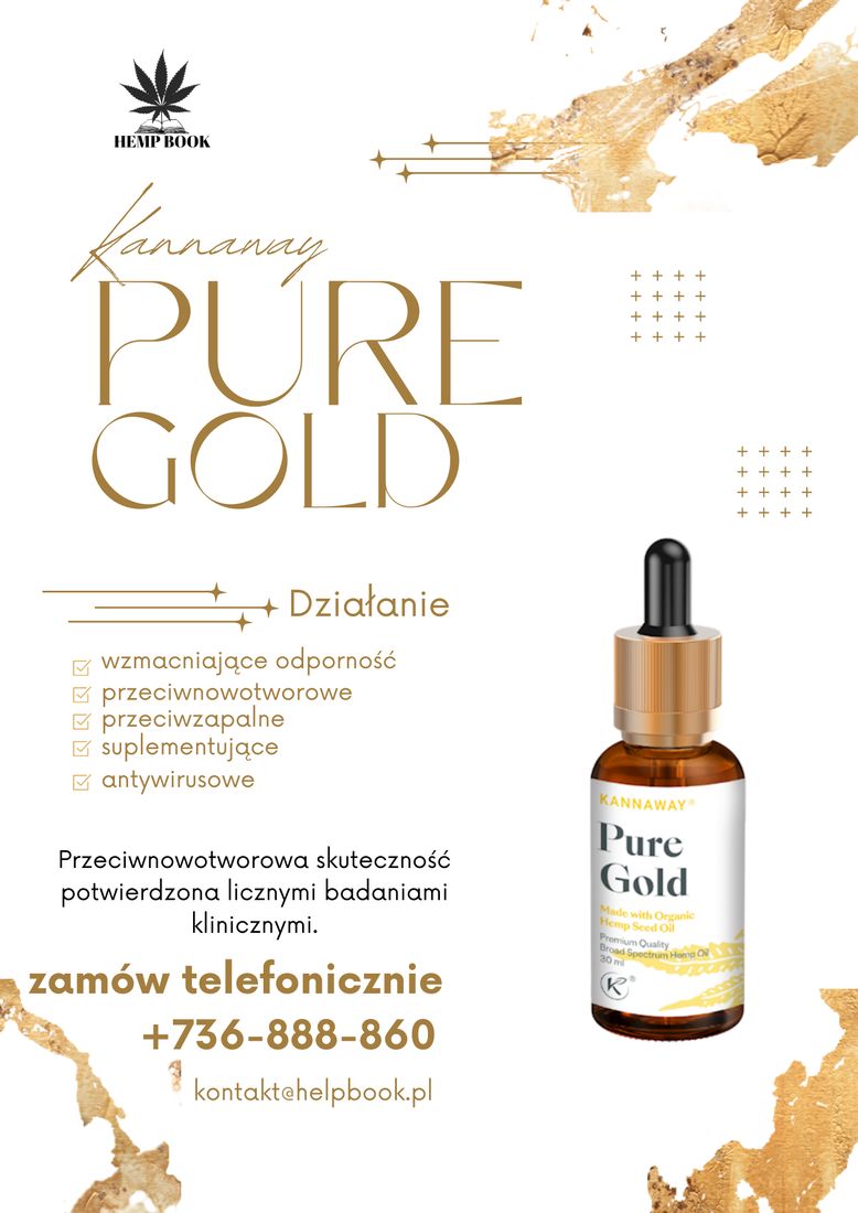 Olejek konopny CBD Kannaway Pure Gold 500mg 30ml cannabis hemp – 154033167  - ERLI.pl