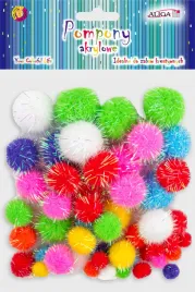 pompony-metalizowane-aliga-mix-50szt-pom-6002