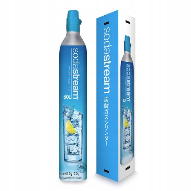 ﻿MOCNA WYDAJNA BUTLA CO2 NABÓJ SODASTREAM 60L CYLINDER DO SATURATORA GAZ