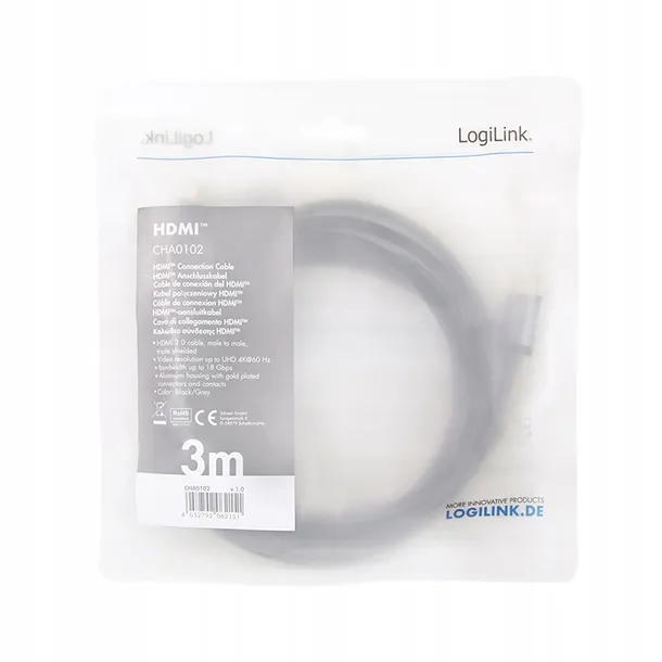 kabel-logilink-cha0102-hdmi-hdmi-3-m-waga-z-opakowaniem-0-137-kg
