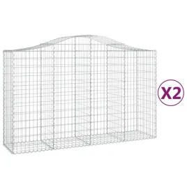 kosze-gabionowe-2-szt-200x50x120-140-cm-galwanizowane-zelazo