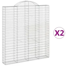 kosze-gabionowe-2-szt-200x30x220-240-cm-galwanizowane-zelazo