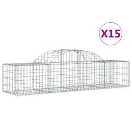 kosze-gabionowe-15-szt-200x50x40-60-cm-galwanizowane-zelazo