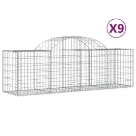 kosze-gabionowe-9-szt-200x50x60-80-cm-galwanizowane-zelazo