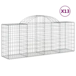 kosze-gabionowe-13-szt-200x50x80-100-cm-galwanizowane-zelazo