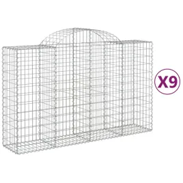 kosze-gabionowe-9-szt-200x50x120-140-cm-galwanizowane-zelazo