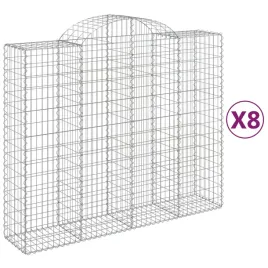 kosze-gabionowe-8-szt-200x50x160-180-cm-galwanizowane-zelazo