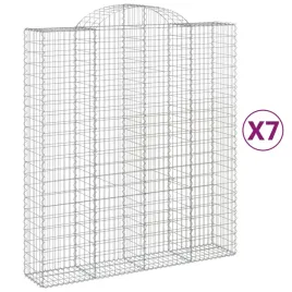 kosze-gabionowe-7-szt-200x50x220-240-cm-galwanizowane-zelazo