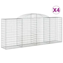 kosze-gabionowe-4-szt-300x50x120-140-cm-galwanizowane-zelazo